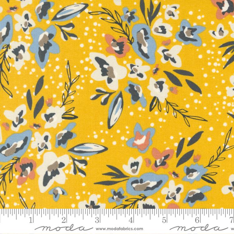 Dawn On The Prairie - Spray and Sprig Floral - Golden Mustard