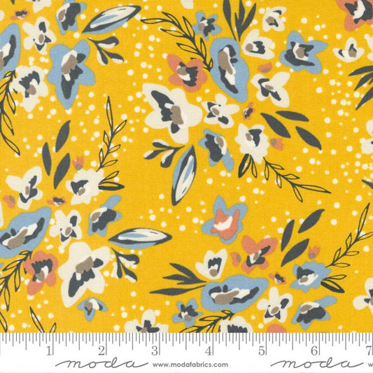 Dawn On The Prairie - Spray and Sprig Floral - Golden Mustard