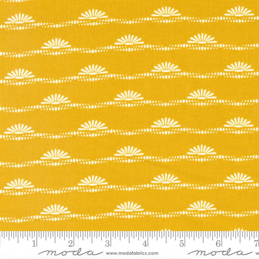 Dawn On The Prairie - Prairie Sun Stripes - Pumpkin Pie - Golden Mustard