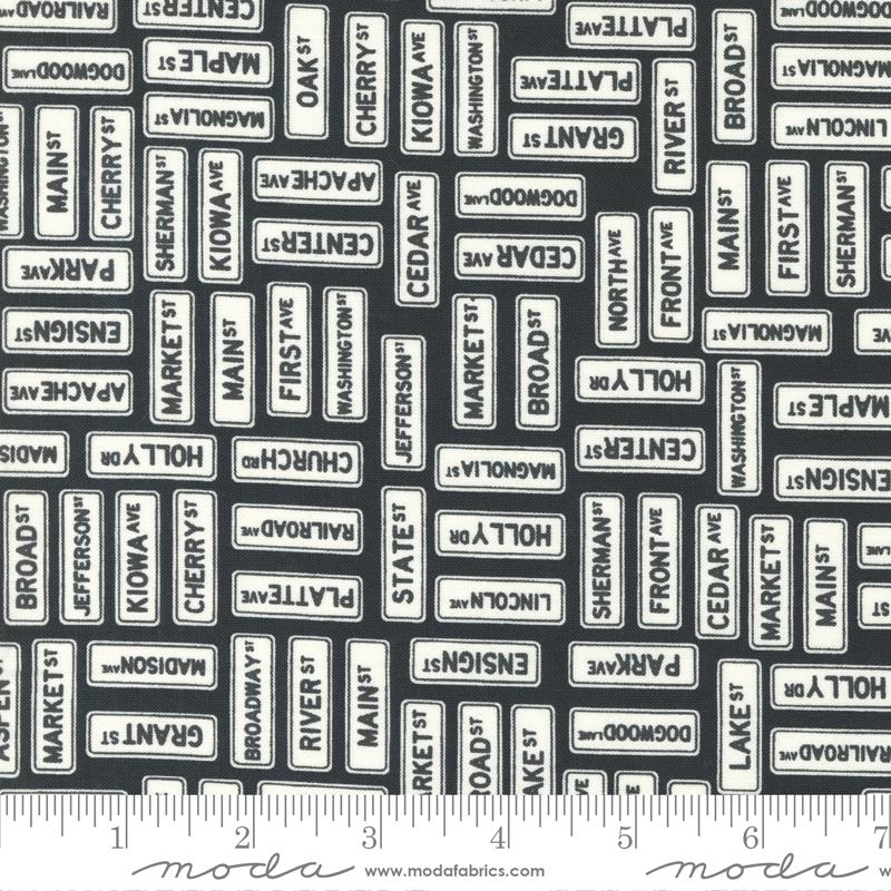 Main Street - Street Signs - Black