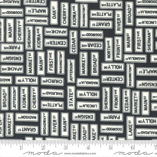 Main Street - Street Signs - Black
