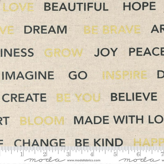 Gilded Mochi Linen - Kind Words - Paper Gold