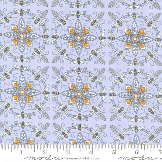Honey and Lavender - Bumble Bee Tiles - Soft Lavender