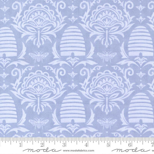Honey and Lavender - Beeskep Damask - Lavender