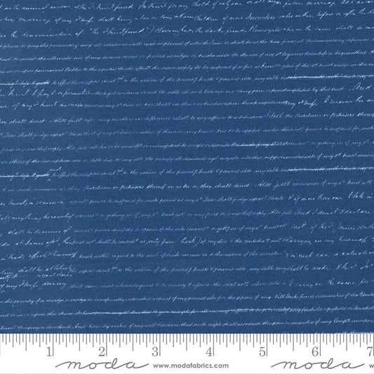 Bluebell - Blueprint Text - Prussian Blue