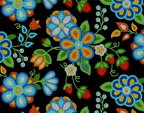 Tucson - Beaded Strawberry - Black