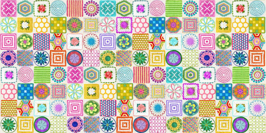 Vintage Soul - Potholder Crochet Sampler - Cloud