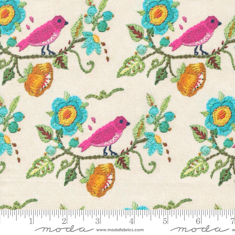 Vintage Soul - Bird Stitch Crewel Embroidery - Cloud