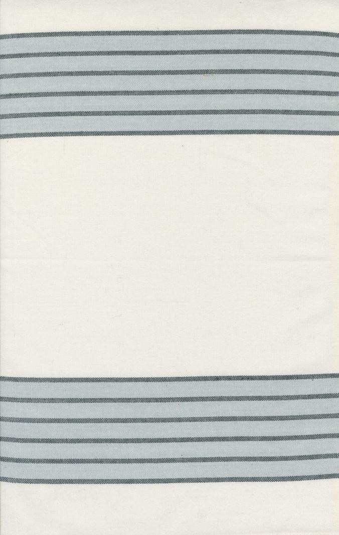 Panache Toweling - White with Grey Stripe  341