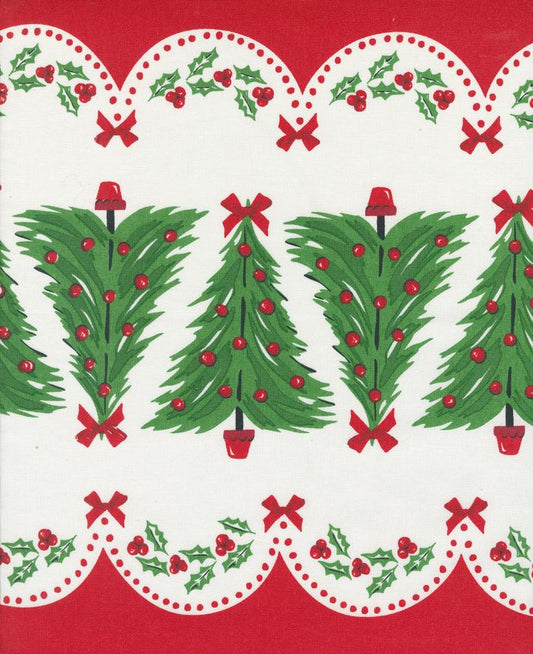 Classic Retro Holiday Toweling - Oh Christmas Tree