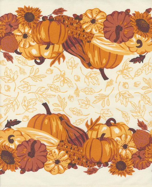 Classic Retro Holiday Toweling - Harvest Bounty