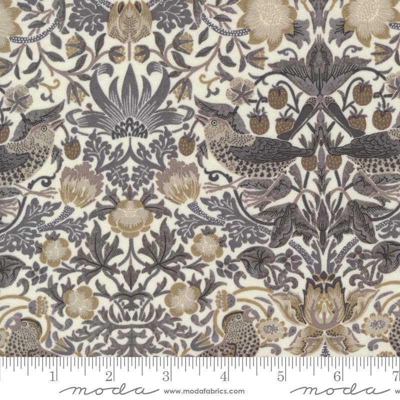 Ebony Suite - Strawberry Thief Damask - Porcelain