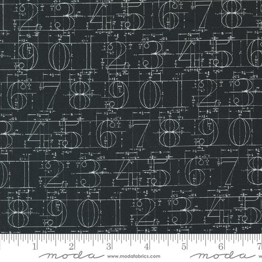 Sable and Swan - Numbers Text - Ebony