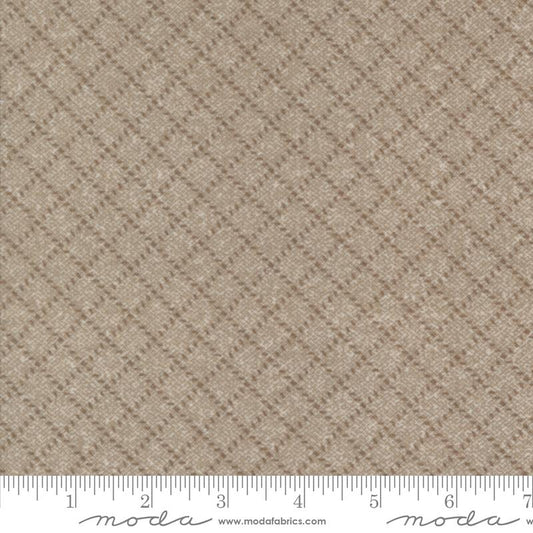 Farmhouse Flannel III - Diamond Grid - Cocoa