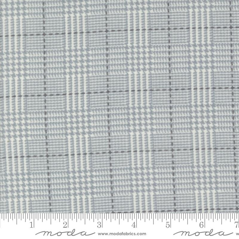 Farmhouse Flannel III - Box Check Plaid - Pewter