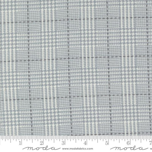 Farmhouse Flannel III - Box Check Plaid - Pewter