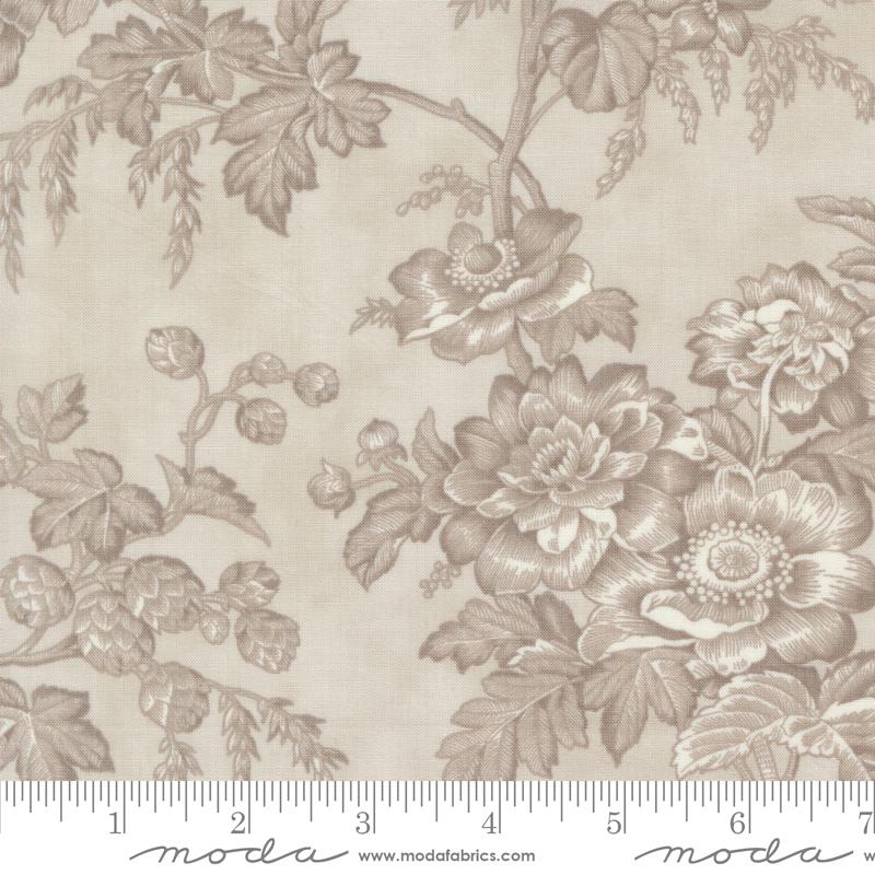 3 Sisters Favorites Vintage Linens - Floral - Silver