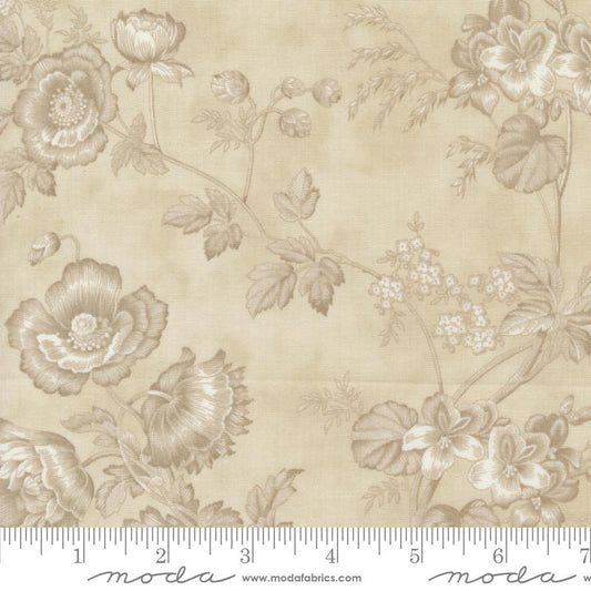 3 Sisters Favorites Vintage Linens - Floral - Taupe