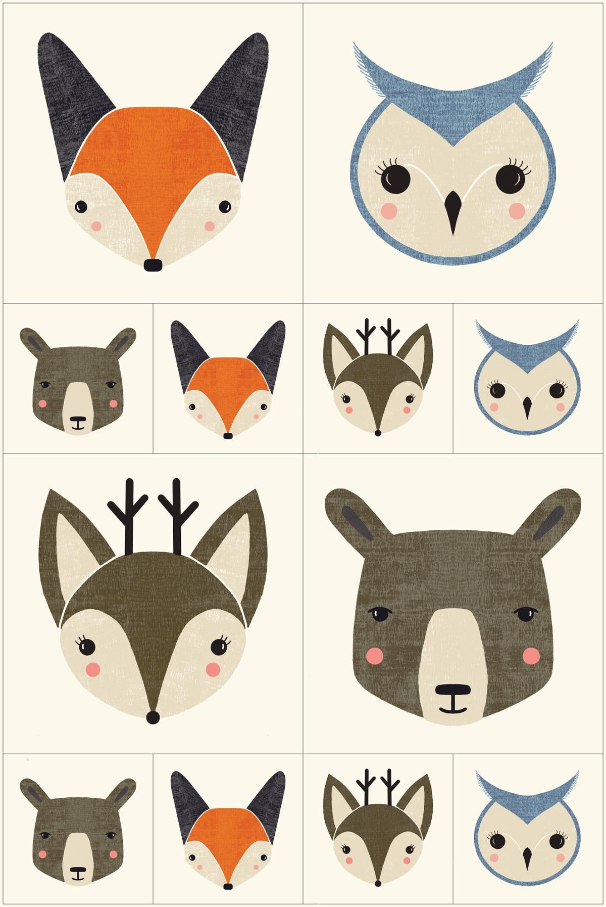 Woodland Wonder - Animal Head Panel - Cloud