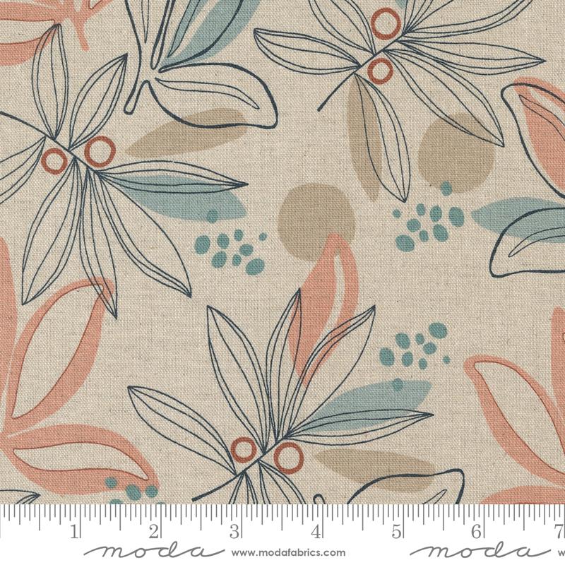 Melrose Palm Mochi Linen - Florals - Angel