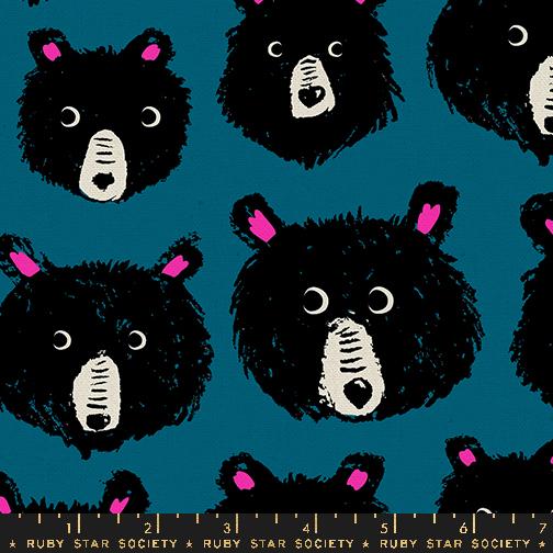 Teddy and the Bears - Bears - Thunder - Cotton Canvas