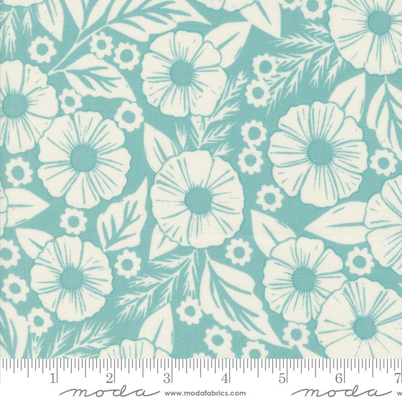 Field of Flowers - Flower Paper - Robin's Egg
