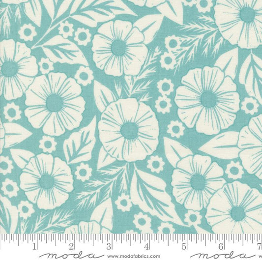 Field of Flowers - Flower Paper - Robin's Egg