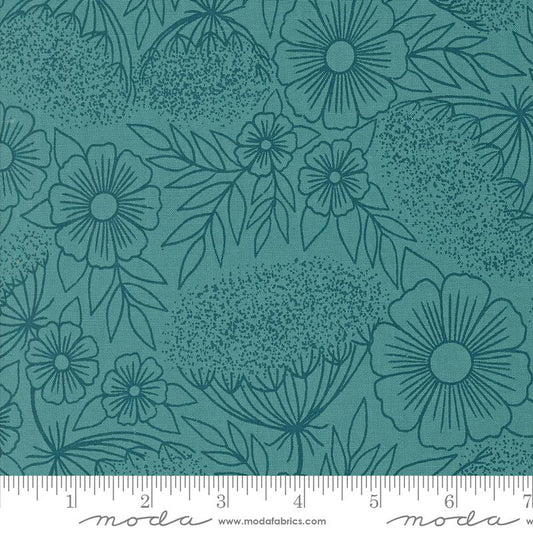 Field of Flowers - Queen Anne's Lace - Turquoise