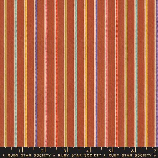Warp Weft Ooh Lucky - Sketch Stripe - Maple