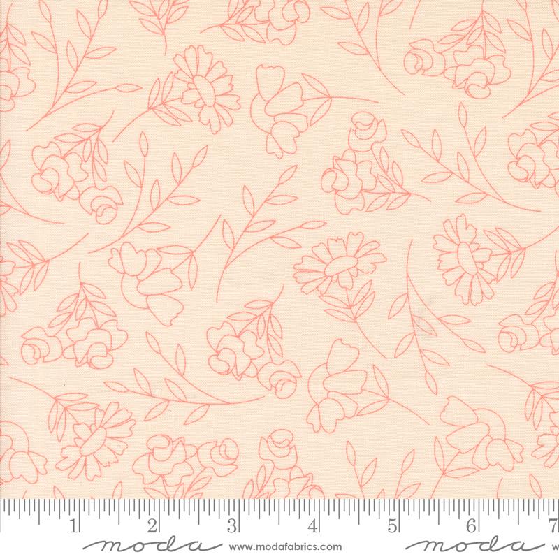 Abloom - Spring Sketch Floral - Pale Pink