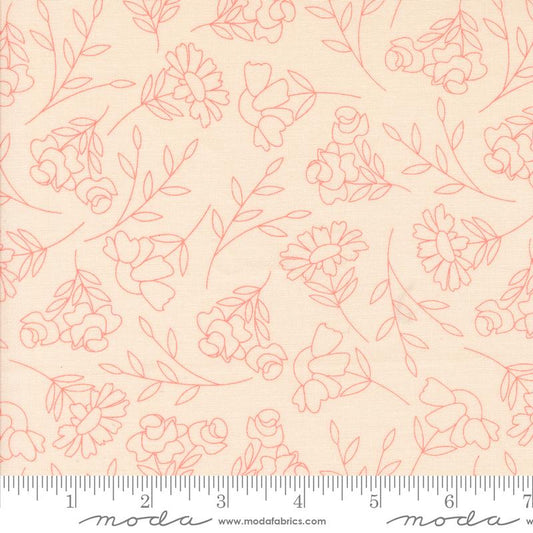 Abloom - Spring Sketch Floral - Pale Pink