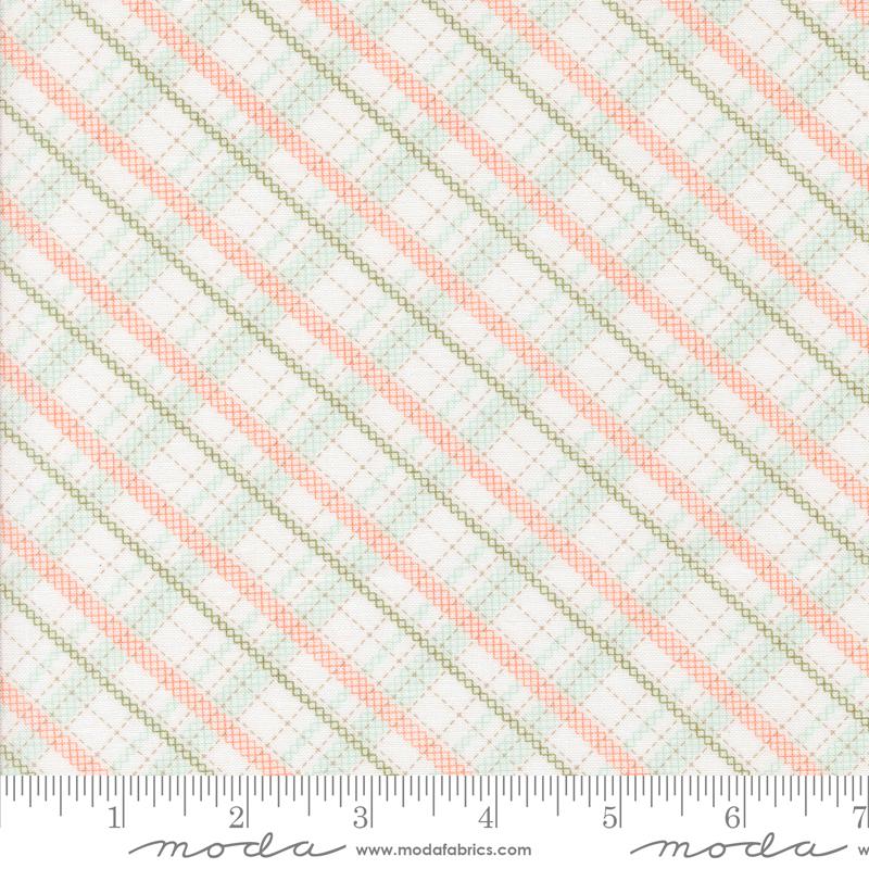 Abloom - Stitched Plaid - Cloud