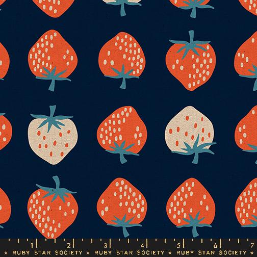 Strawberry Canvas - Navy