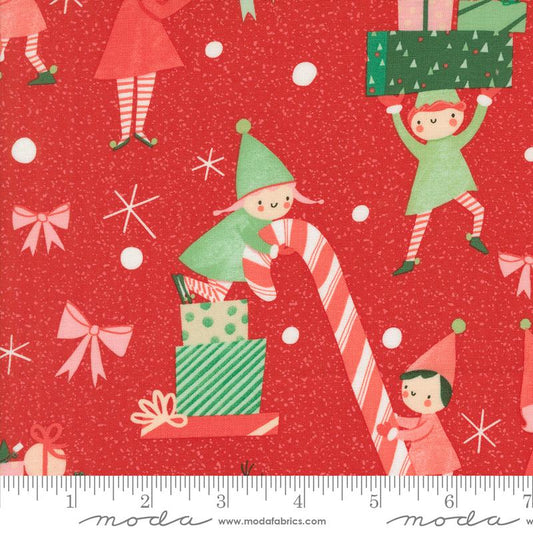 Tiny Christmas - Elves - Christmas Red