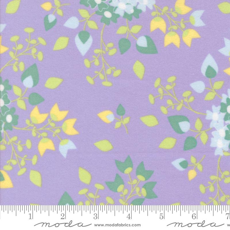 Sherbet Sunshine Flannel - Sunshine Bouquet - Lavender