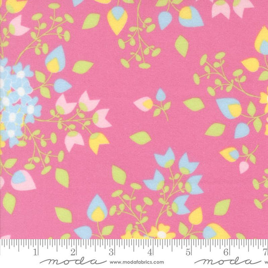 Sherbet Sunshine Flannel - Sunshine Bouquet - Petal Pink
