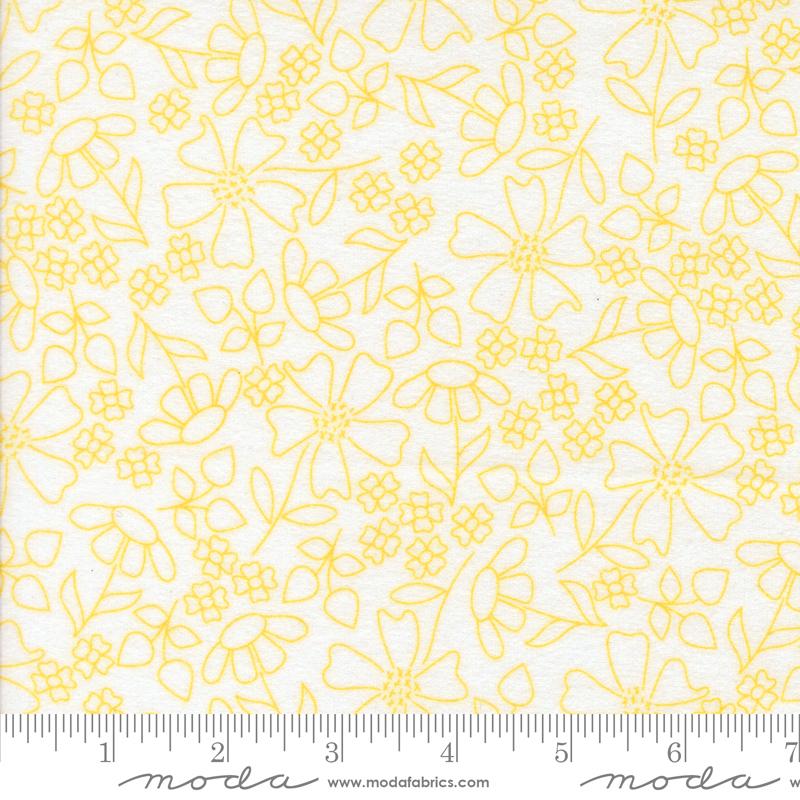 Sherbet Sunshine Flannel - Sunshine Sketch - Sunshine