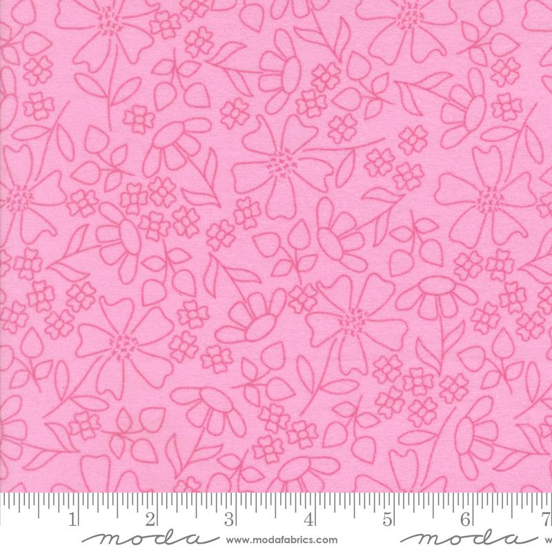 Sherbet Sunshine Flannel - Sunshine Sketch - Petunia