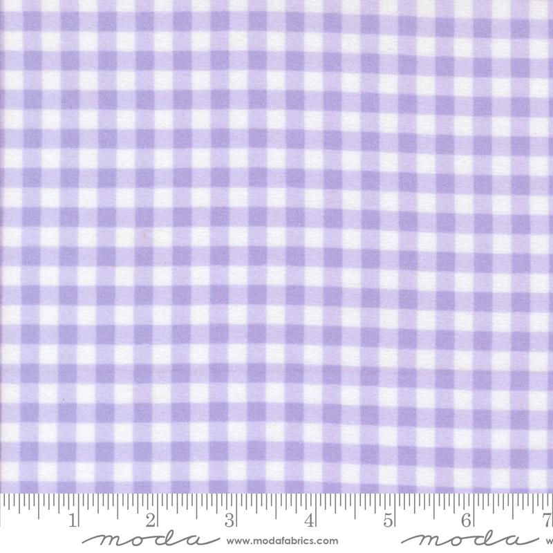 Sherbet Sunshine Flannel - Gingham Check - Lavender