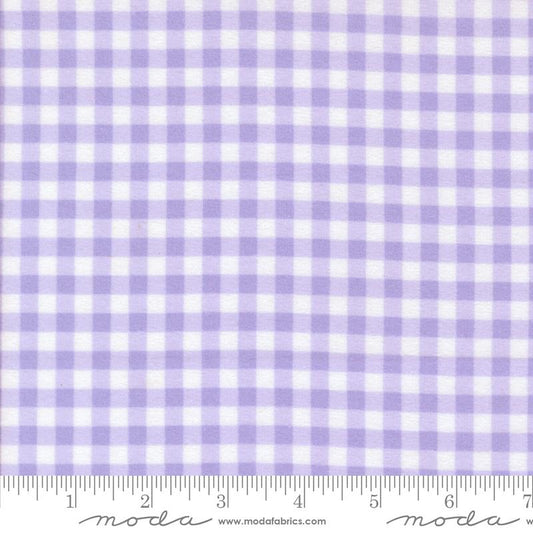 Sherbet Sunshine Flannel - Gingham Check - Lavender