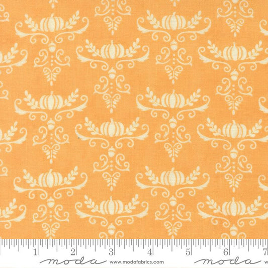 I Love Fall Most of All - Pumpkin Damask - Light Pumpkin