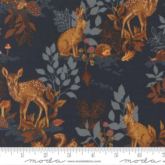Autumn Forest - Woodland Animals - Midnight