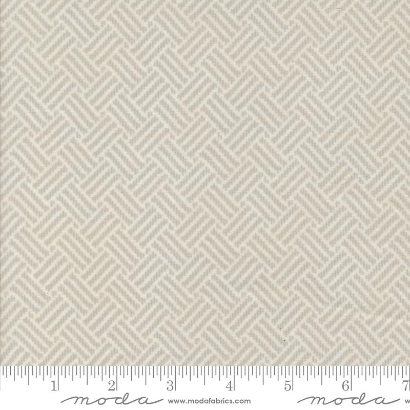 Prairie Gatherings Flannel - Basketweave - Porcelain