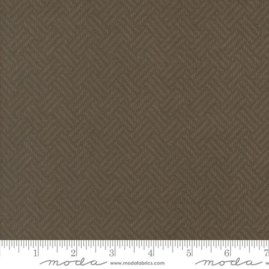 Prairie Gatherings Flannel - Basketweave - Brown