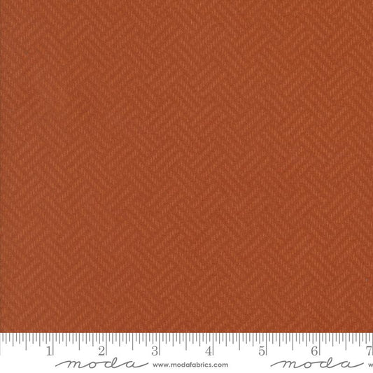 Prairie Gatherings Flannel - Basketweave - Rust