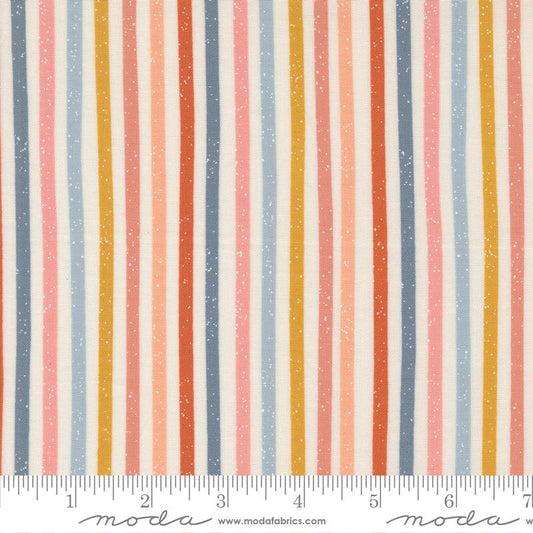 Blossoms And Blooms -Stripes - Pearl