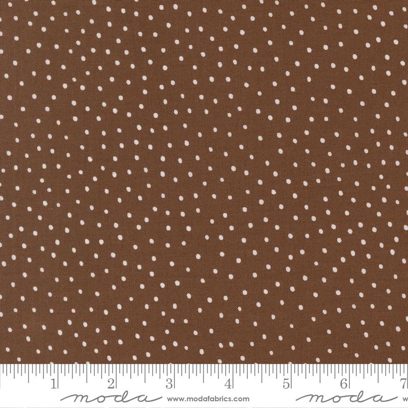 Blossoms And Blooms - Dots - Chocolate