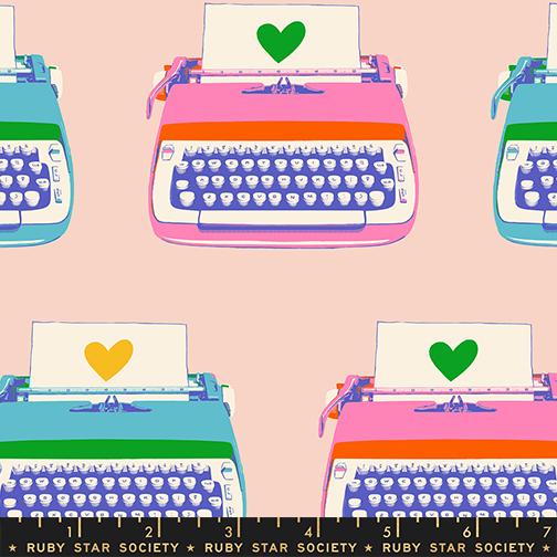Best Day Ever - Retro Typewriters - Vintage Pink