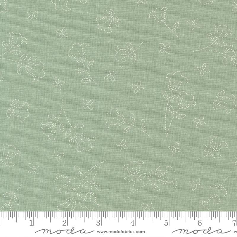 Sunbonnet - Pretty Petals - Dusty Blue