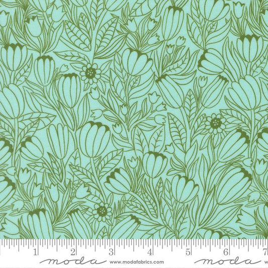 Floral Fondant - Tulip Lines - Sky